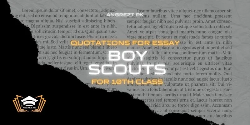 Quotations For Essay Boy Scouts