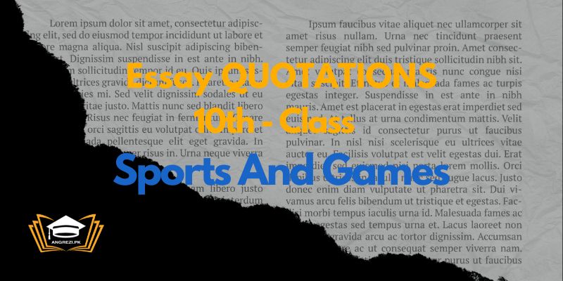 sports and games essay quotations