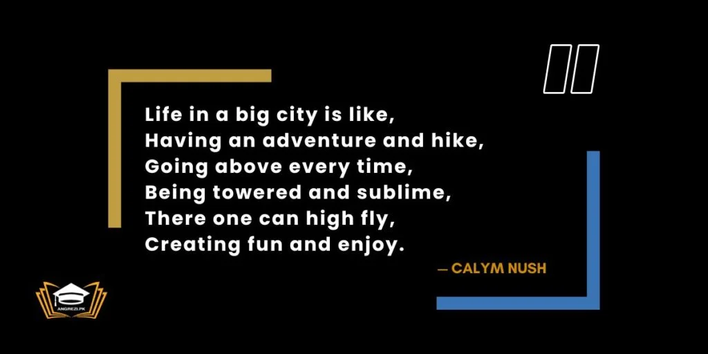 city life essay quotes