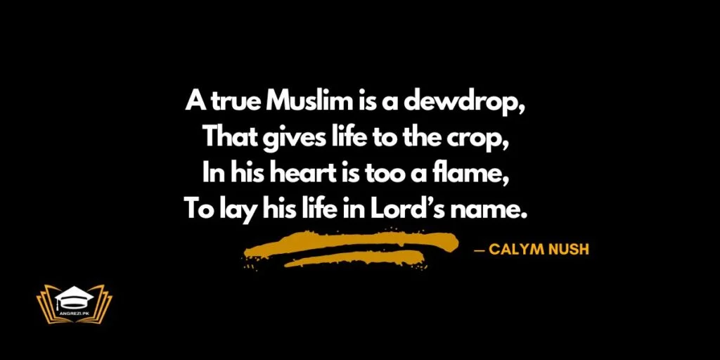 easy quotation about true muslim