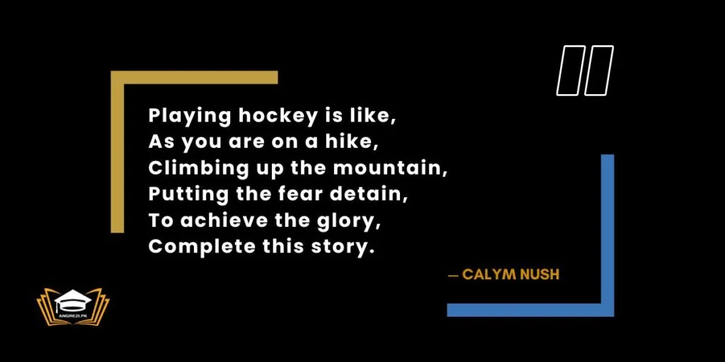 hockey match essay quotes