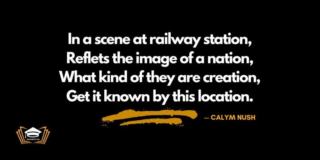 scene at railway station essay quotations